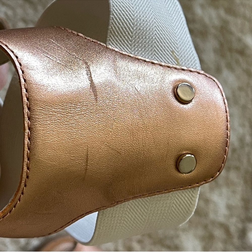Sorel Ella Leather Rose Gold Sandals Size 8 - Picture 11 of 13
